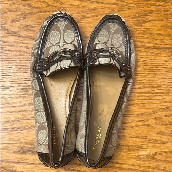 Coach Women's Brown Loafers - Picture 3 of 4